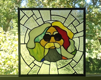 Stained Glass Jerry Garcia