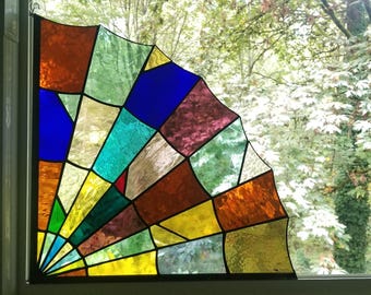Stained Glass Spider Web