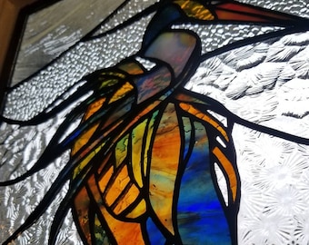 Stained Glass Heron