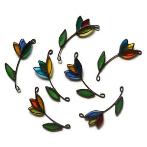 Stained Glass Tulips Suncatchers