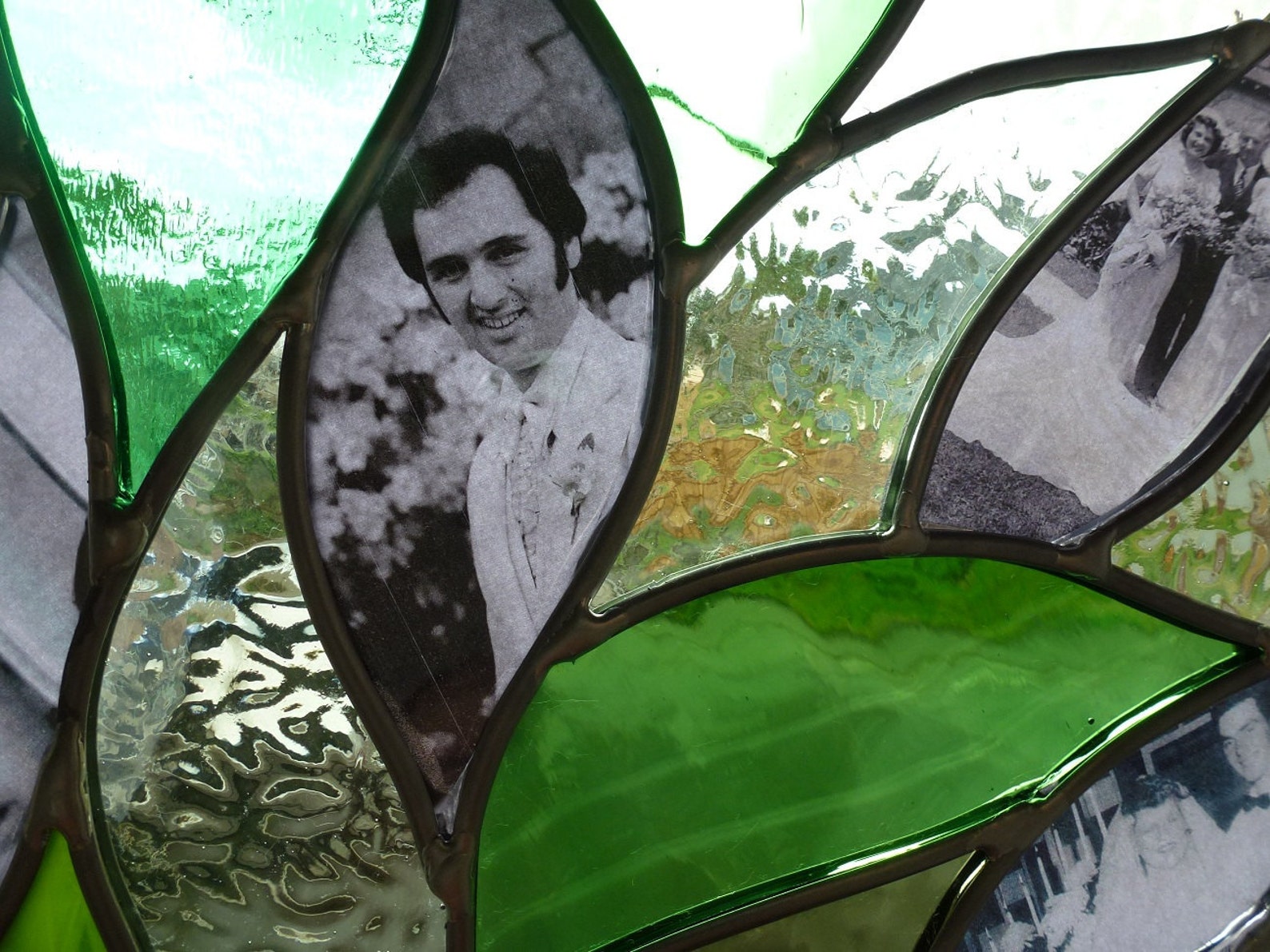 Stained Glass Window Family Tree Panel Suncatcher Etsy