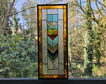 Stained Glass Prairie Style Panel