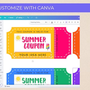 Kids Coupons for Summer | Coupon Book | Printable Coupons | Kids Reward ...