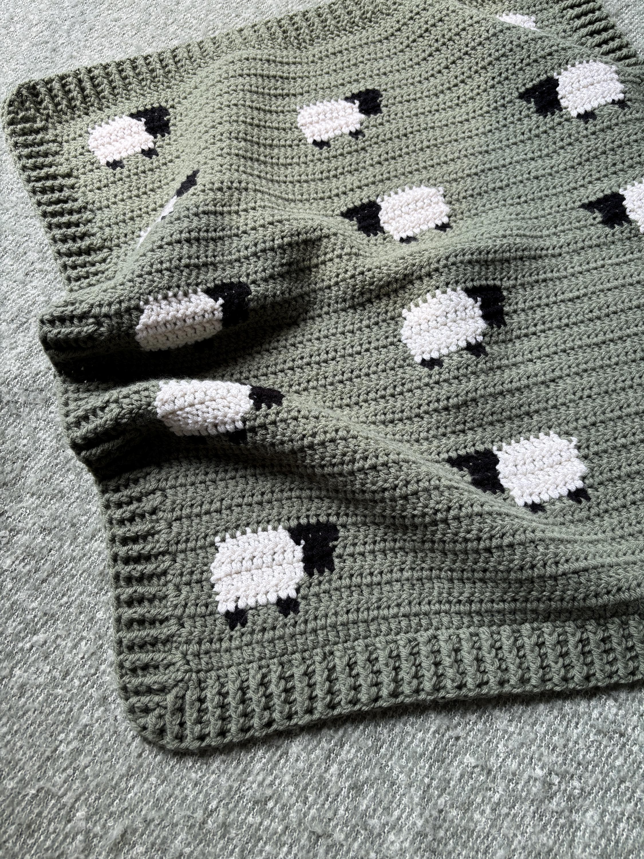 Sheep Baby Blanket Pattern