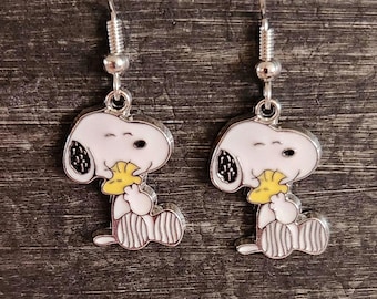 Snoopy with Woodstock Earrings