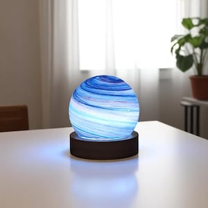 Galaxy Crystal Ball Night Light – Custom Milky Way Lamp, Planet Desk Light, Astronomy Gift for Her, Cool Space Room Decor, Gift For Her