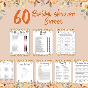 Bridal Shower Games: 20 Printable Wedding Party Activities (PDF Download