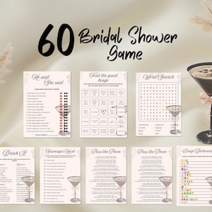 Love Is Brewing Bridal Shower Games: 20 Printable Activities (PDF Download