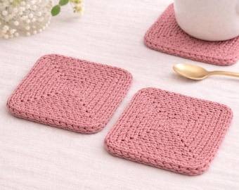 Crochet Square Coaster Pattern: Farmhouse Style (Digital Download)