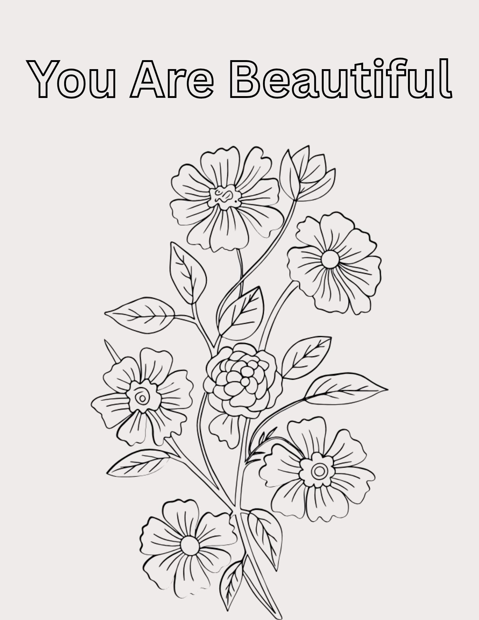 Alexandra Color In The Alexandra Coloring Page Set - Etsy