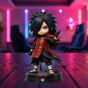 Madara Uchiha Chibi STL | Naruto 3D Print File | Anime Figurine | Instant Digital Download