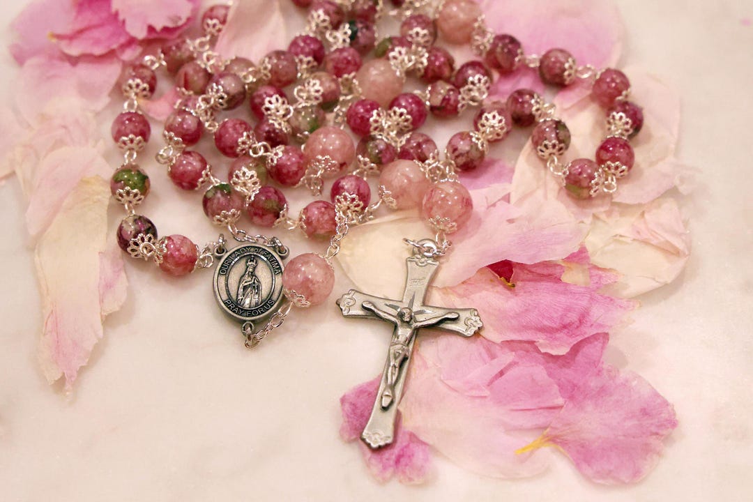 Custom Flower Petal Rosary From Funeral Flowers - Etsy