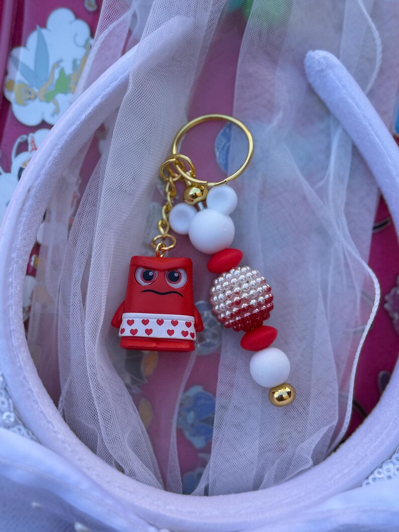 Disney Doorables Inside Out- Anger Keychain - Etsy