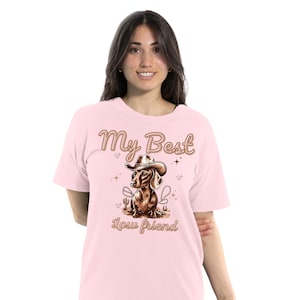 My Best Low Friend, Funny Dachshund Shirt, Dachshund, Wiener Dog, Doxie, Dachshund Gift, Doxie Mom Tee, Western Dog Tshirt, Dachshund shirt