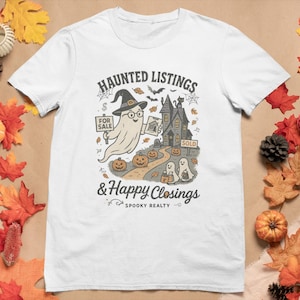 Real Estate Halloween Shirt Cute Real Estate Agent Shirt Fall Real Estate Gift for Real Estate Agent Halloween Real Estate Broker Mortgage