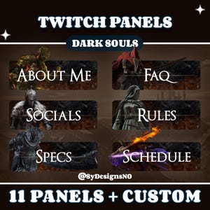 Twitch Panels - Dark Souls | Stream Panels