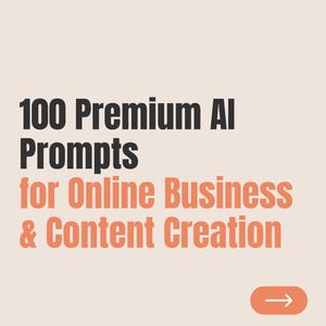 100 Premium Workbook KI Prompts für Content Creation & Online Business | Prompt Beispiele | Social Media | deutsch + englisch
