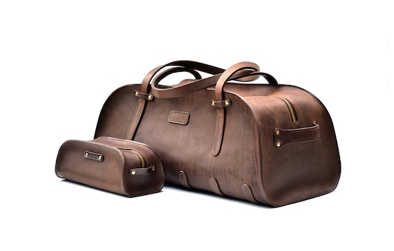 Sports Bag Gym Bag Leather Holdall Leather Duffel DE BRUIR Etsy Canada