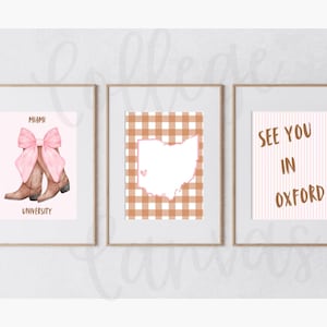 Miami University Wall Poster Print Set (3 count)