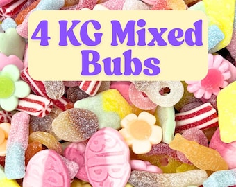 4 KG schwedische Süßigkeitsmischung - Masse sortierte skandinavische Gummies, Lakritze, Schaum & Sours - Bubs, Malaco, Cloetta - Party-Größen-Leckerli