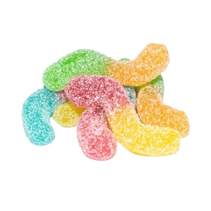 Trolli Saure Glühwürmchen – fruchtiges Gummibärchen mit Sauerzuckerummantelung