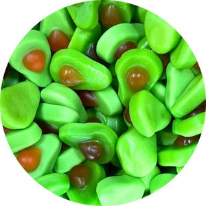 Damel Avocado Gummies – Swedish Fruit Candy – Avocado Shaped Gummy Treats – Tangy Chewy Candy – Pick and Mix Treats For Kids Party