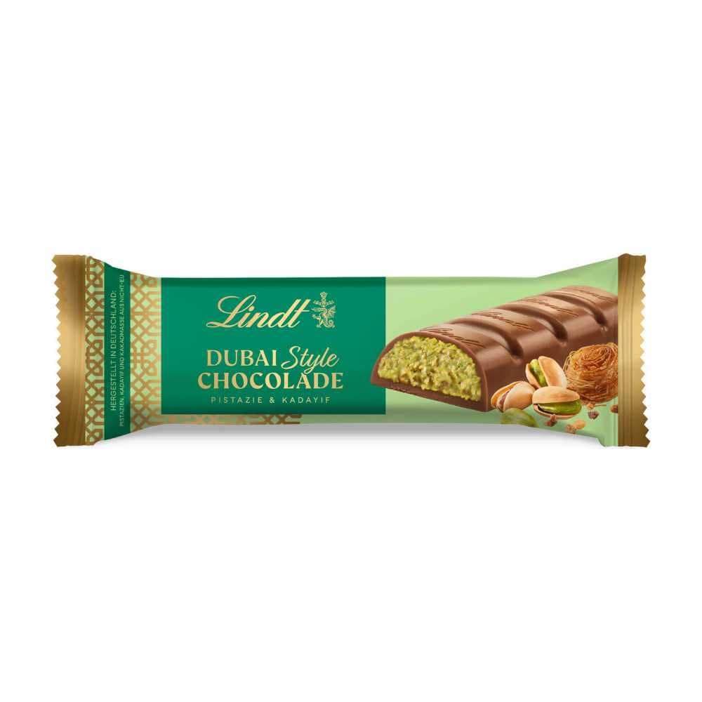Lindt Dubai Chocolate Bar 40g – Pistachio Kadayif Filling, Creamy Milk Chocolate, Premium Gourmet Candy Gift, Middle Eastern Treat