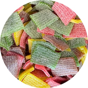 Swedish Sour Fruit Strips – Pasta Frutta Gummy Ribbons, Chewy Tangy Candy, Fruity Sour Belts, Bulk European Candy, Party Treats