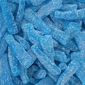 Swedish Candy - Fizzy Blue Raspberry | Sour Chewy Pick and Mix Candy | Tangy Blue Candy Treat | Bulk Party Favor Gummies