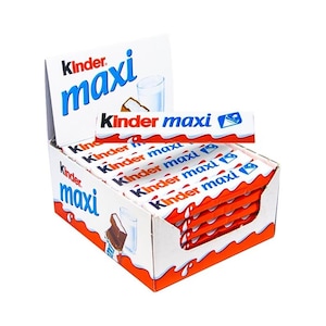 Kinder Maxi Chocolate Bars 36 Pack, Creamy Milk Chocolate Snack, Individually Wrapped Treats, Imported Sweets | Free Shipping