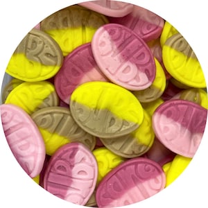 BUBS Sweet Mix – Banana Toffee & Strawberry Pomegranate | Swedish Vegan Candy | Pick and Mix Gummy | Fruity Foam Treat