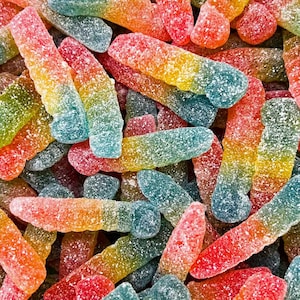 Haribo Rainbow Worms – Sour and Fruity Gummy Candy
