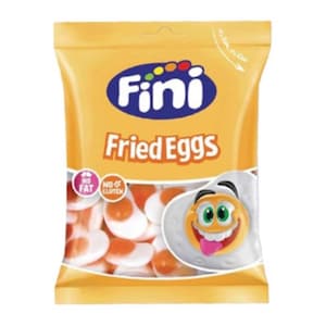 Fini Fried Eggs Gummy Candy 900g – Bulk Retro Sweets, Fruity Egg Gummies, Swedish Party Treats, Chewy European Candy Gift