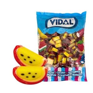 1kg Vidal Passionfruit Licorice Slices – Tropical Fruit Candy - Chewy Exotic Sweets - Bold Flavored Treat - Pick and Mix - Free Shipping