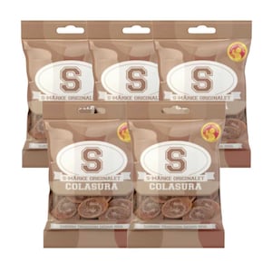 S-Märke Sour Cola Gummies | Zweeds zuur snoep 80g | Chewy Cola-snoepjes uit Zweden | Nordic Pick & Mix-traktaties