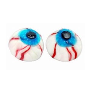 Vidal Bloody Eyes Bulk Candy 1kg – Fruity Gummy Eyeballs, Halloween Treats, Spooky Party Candy, Chewy Imported Sweets, Scary Gummies