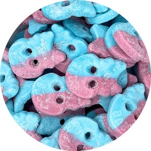 BUBS Dizzy Skull Candy | Tangy Fruity Vegan Treat | Soft & Sour Swedish Gummies | Gelatin-Free | Halloween Candy | 1–4 lb Bulk Candy