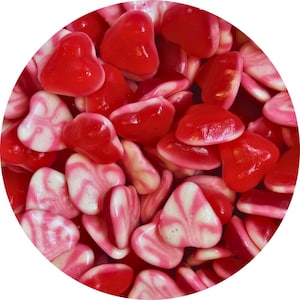 Swedish Candy - Twist Hearts Gummies – Colorful Heart-Shaped Chewy Fruity Sweets – Imported Bulk Candy – Scandinavian Treat