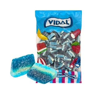 1kg Vidal Blueberry Slices Candy – Soft Fruity Berry Sweets Bulk Chewy Treat for Pick and Mix, Party Favor, Gifting | Free Shipping