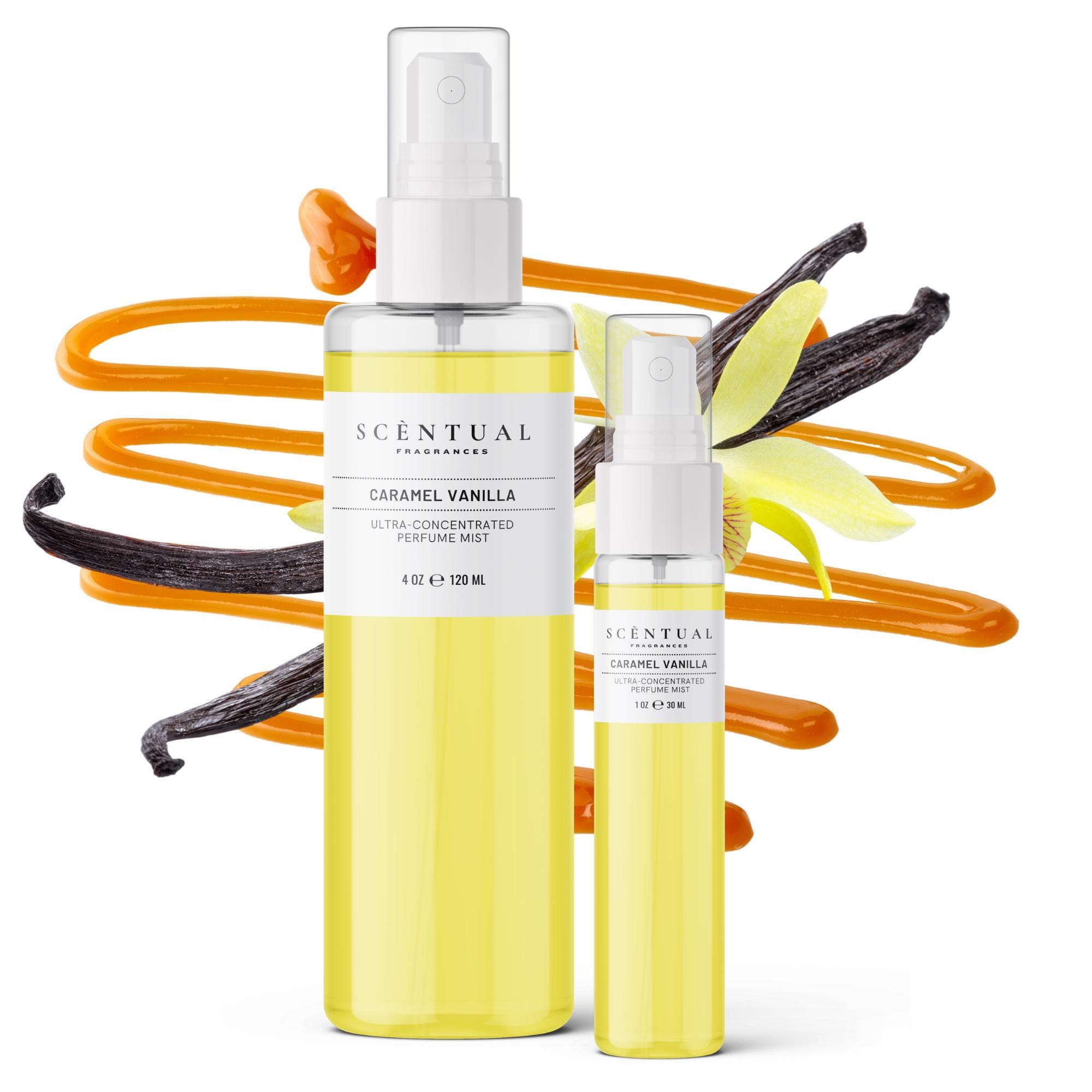 Caramel Vanilla Ultra-Concentrated Perfume Mist, Handcrafted Women Fragrance, Gourmand Marshmallow Body Spray Christmas Gift for Her
