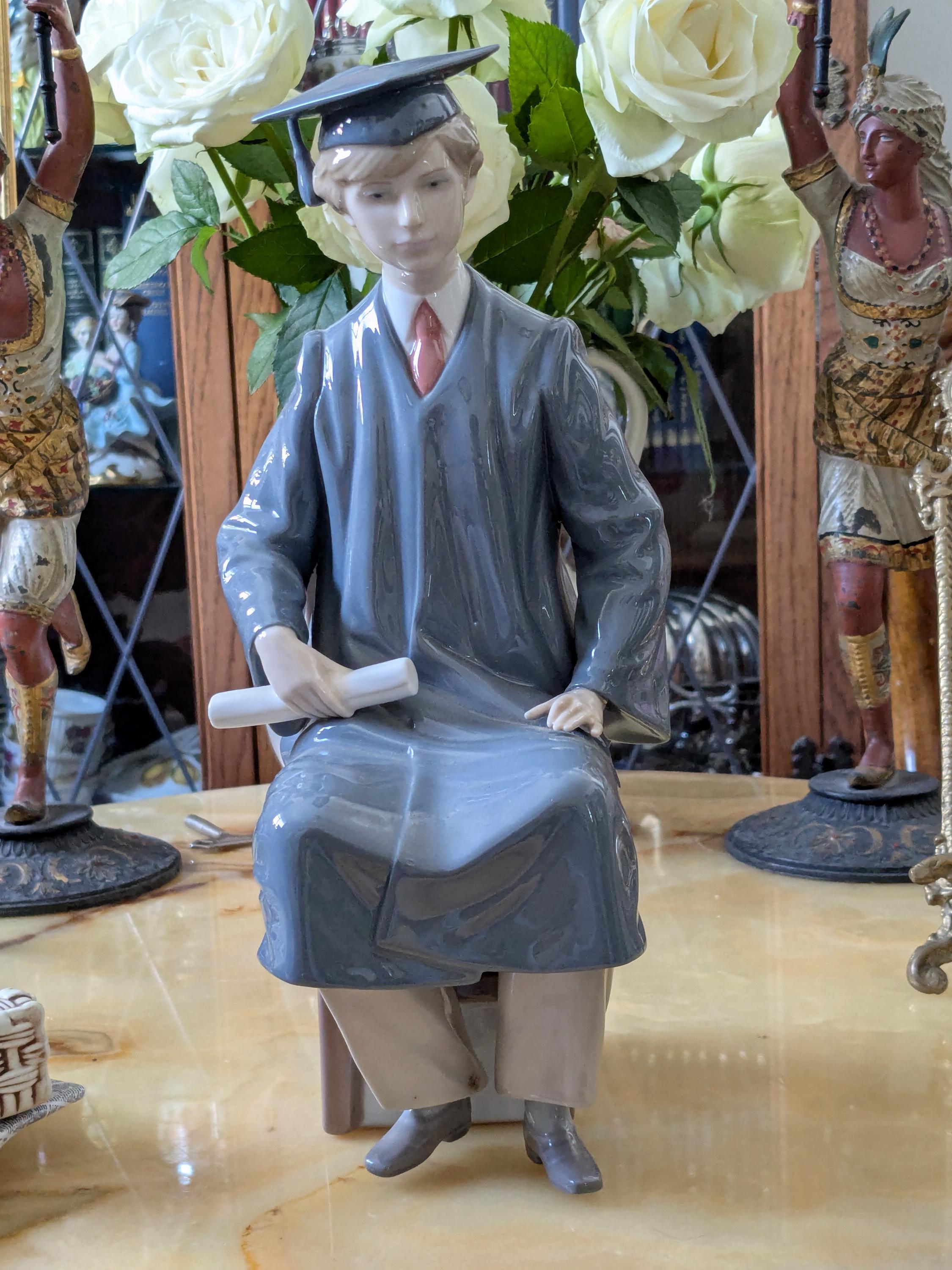 Lladro School Boy - Etsy