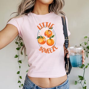 Trendy Sorority Big Little Shirts Big Squeeze Orange Big Little Reveal Baby Tees Cropped Sorority T-shirts Big Little Gift Aesthetic