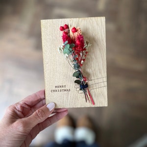 Christmas Mini Bunch Of Flowers Card