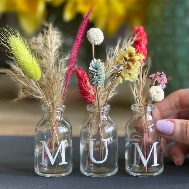 Personalised Mini Mothers Day Bud Vase image 1