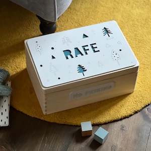 Nordic Folk Christmas Eve Box | Pudełko świąteczne | Wigilia rodzinna | Drewniane pudełko | Prezent świąteczny | Grawerowane laserowo