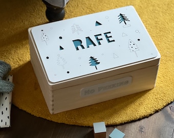 Nordic Folk Christmas Eve Box  | Christmas Box | Family Christmas Eve | Wooden Box | Christmas Gift | Laser Engraved