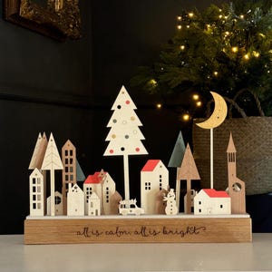 Winter Village Wooden Advent Calendar