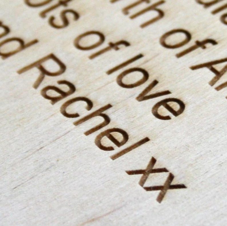 Wooden Name Fabric Keepsake Box | Laser Cut Peekaboo Wooden Box | New Baby Gift Or Christening Gift Or Christmas Eve Box | Int Shipping image 6