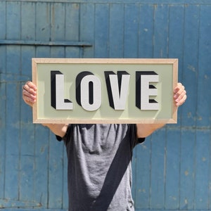 Bespoke Medium Painted Wooden Sign - Drop shadow