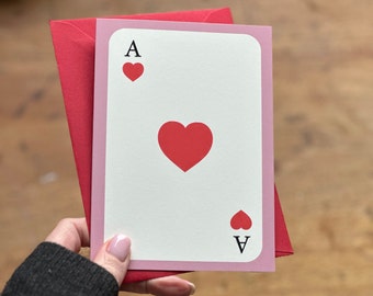 Ace Of Hearts Valentines Card